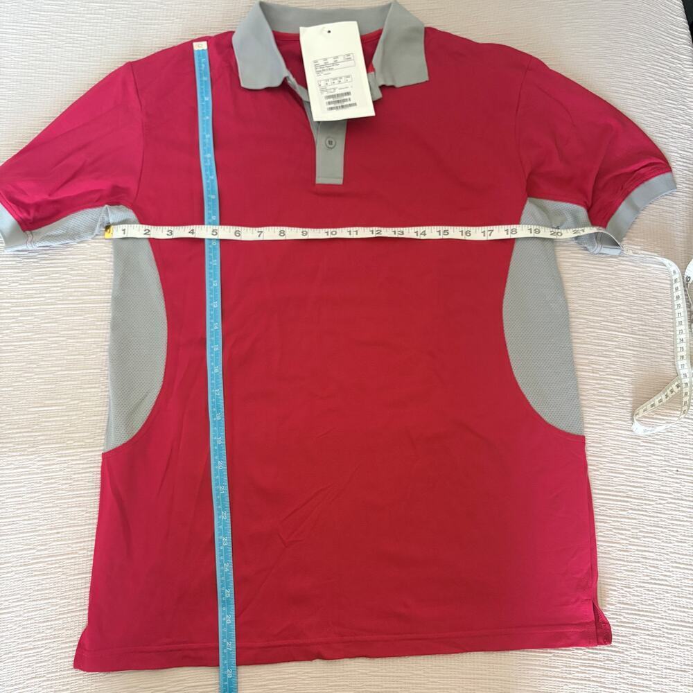 Beretta Silver Pigeon polo shirt S red gray performance Italy made NWT - Picture 7 of 9